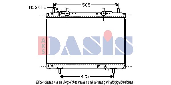 AKS DASIS Jäähdytin,moottorin jäähdytys 081170N